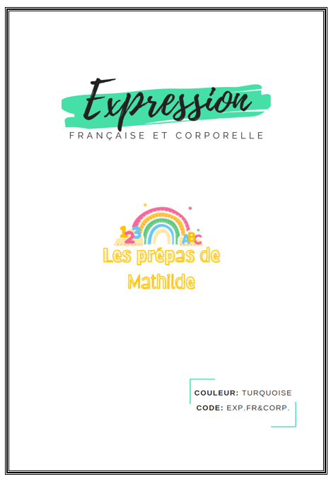 Préparations maternelle en lien avec le référentiel Belge: Pack Expression : expression