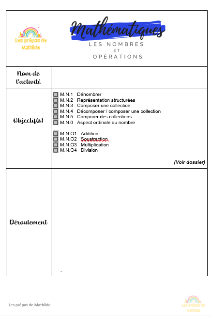 La prépa vierge : Nombre et opération