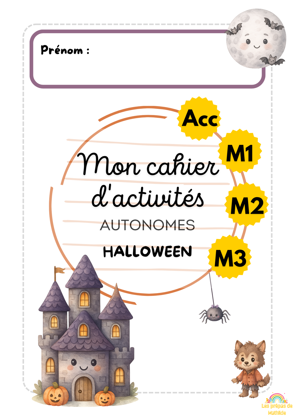 Cahier autonomes Halloween 🎃🧛🏻(Acc-M3)