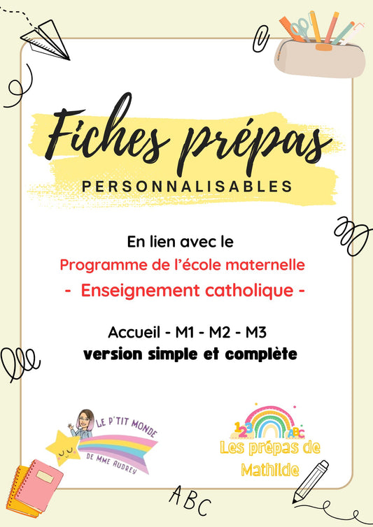 Fiches prépas personnalisables - SEGEC