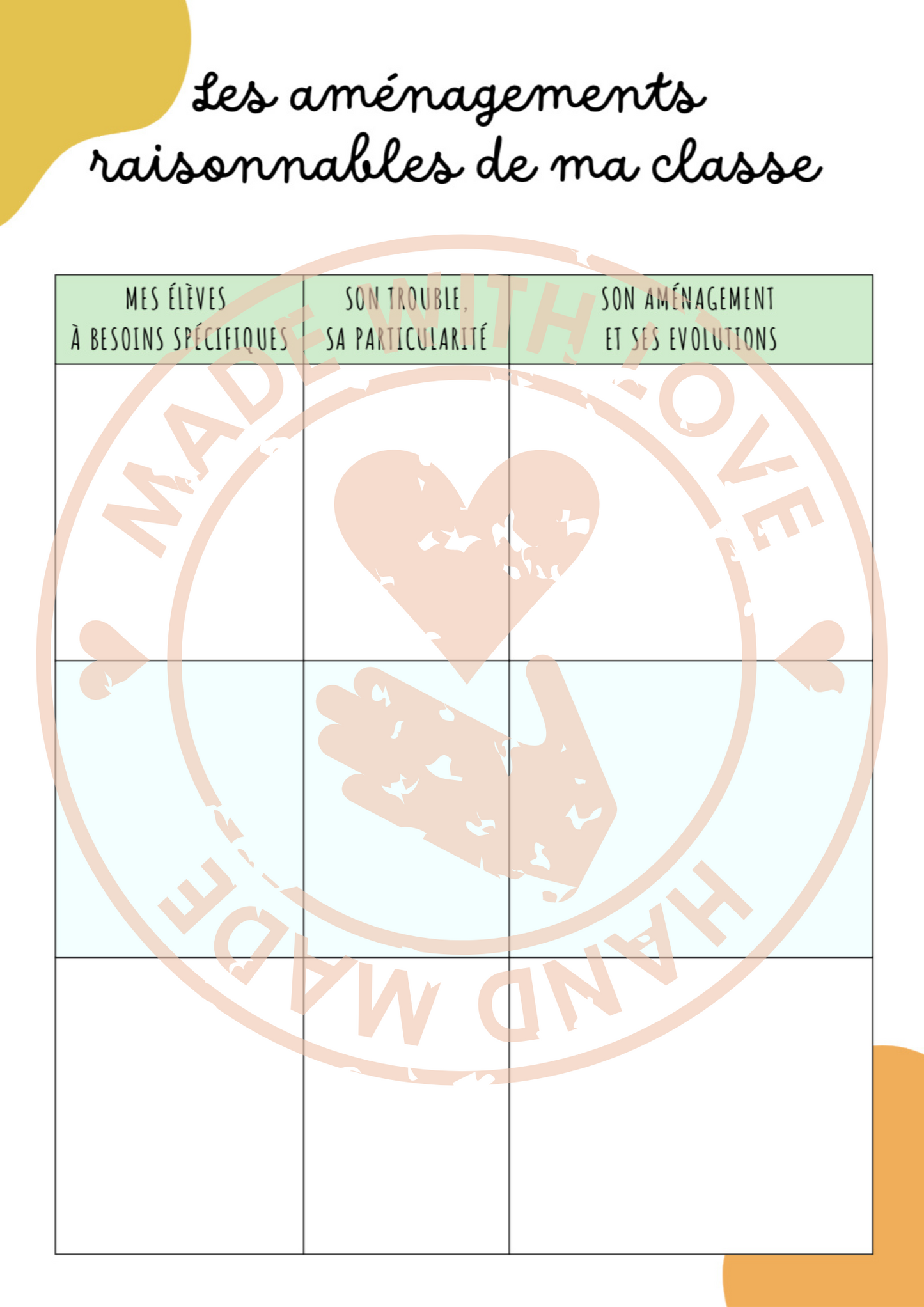 Pack de pages additionnelles pour l'agenda de l'enseignants (BE)