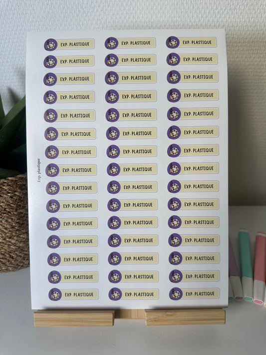 Planche de Stickers primaire – EXPRESSION PLASTIQUE (45 stickers)