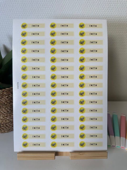 Planche de Stickers primaire – FMTTN (45 stickers)