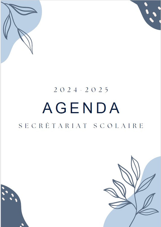 L'Agenda : Secrétariat Scolaire 2024/2025 - PDF