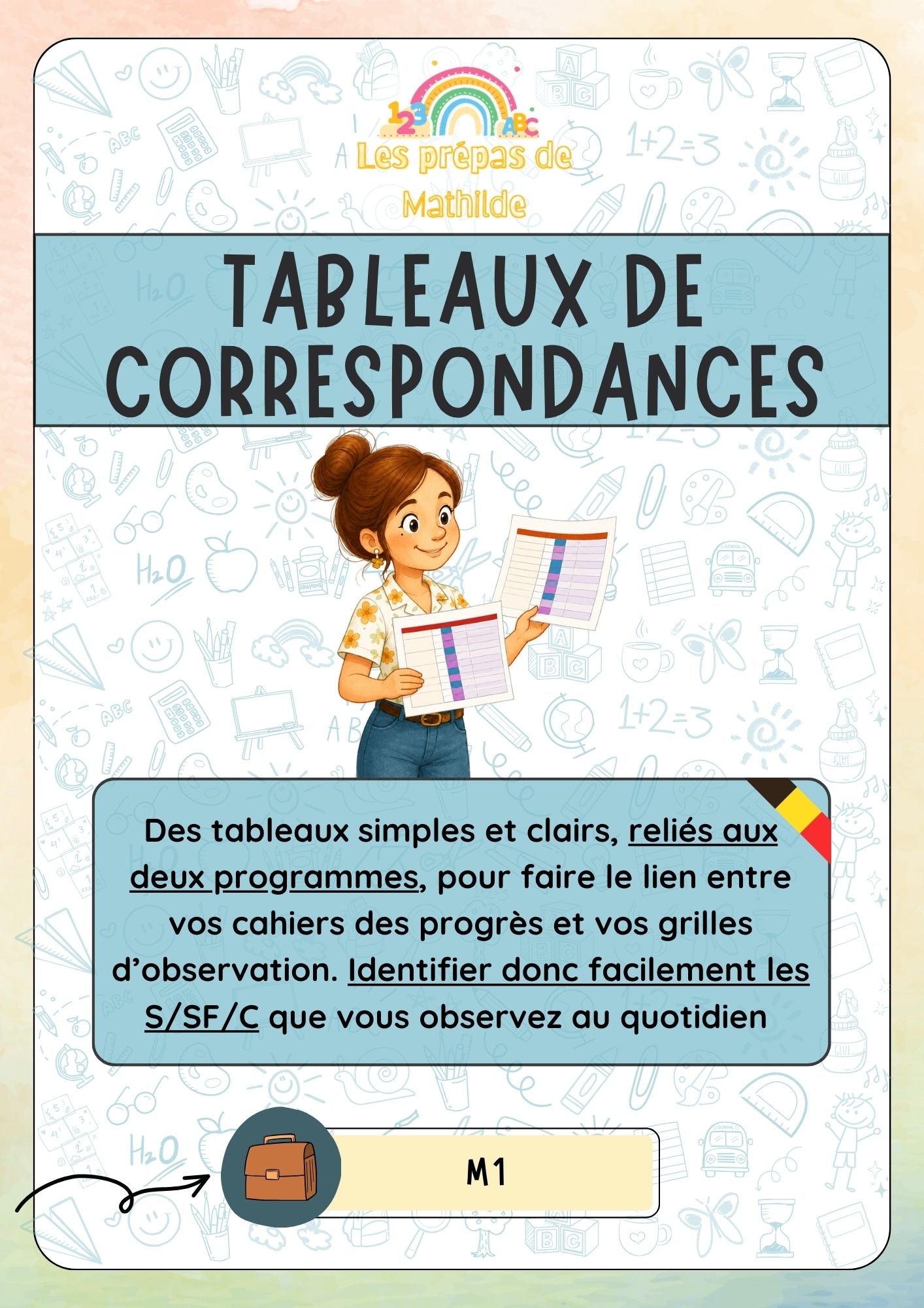 Tableaux de correspondances pour relier les S/SF/C à vos observations (ACC-M3)