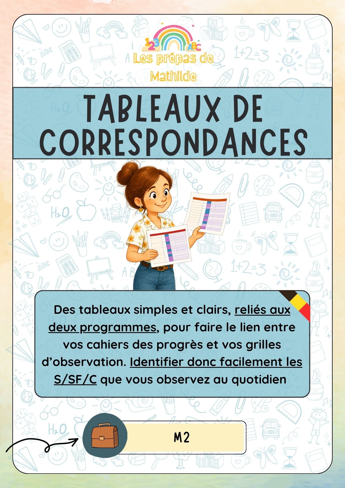 Tableaux de correspondances pour relier les S/SF/C à vos observations (ACC-M3)