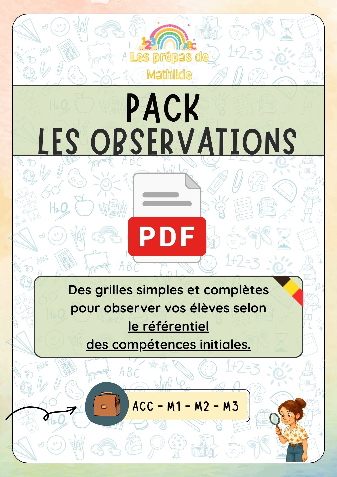 PACK : Les grilles d'observations