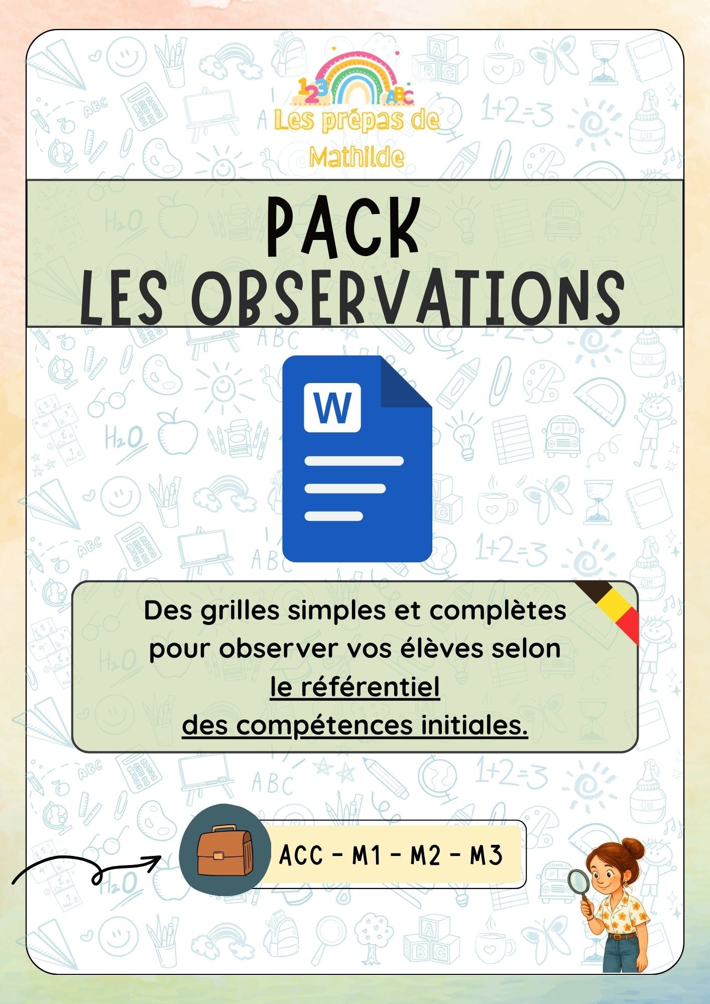 PACK : Les grilles d'observations