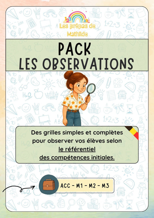 PACK : Les grilles d'observations