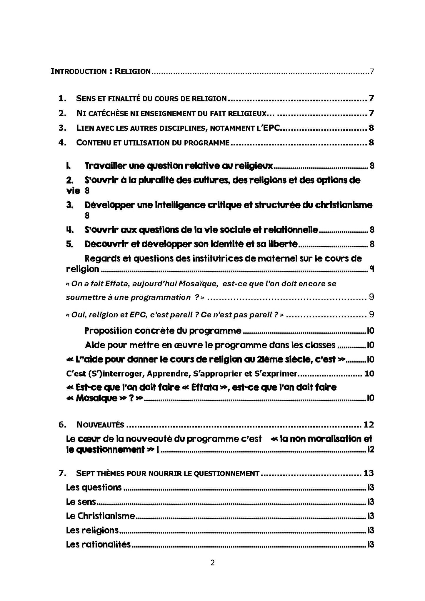 Pack de religion partie 1 & 2