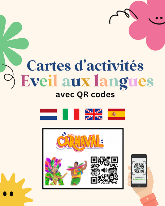 QR codes Eveil aux Langues : le vocabulaire de Carnaval