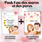 💐👨‍👧‍👦 SUPER PACK: Cahiers autonomes + Comptines fêtes des mères & fêtes des pères 🎁