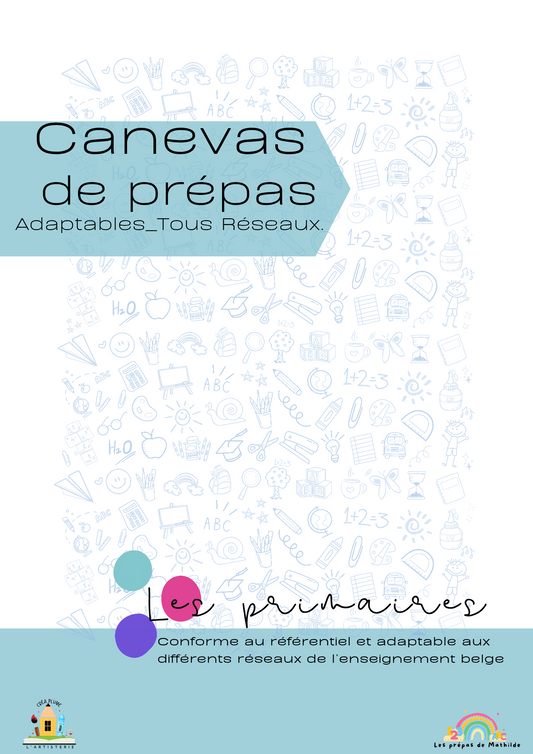 Super Pack Primaire CECP+ SEGEC | Canva de prépas modifiables
