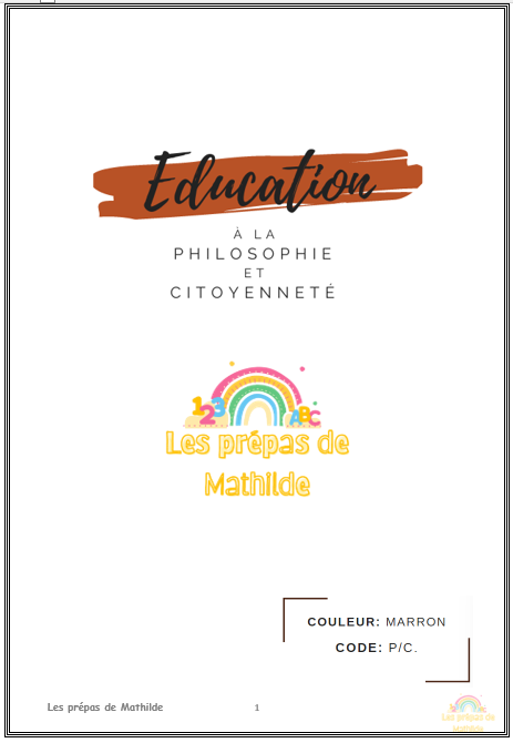 Préparation maternelle en lien avec le référentiel Belge: Philosophie et citoyenneté 